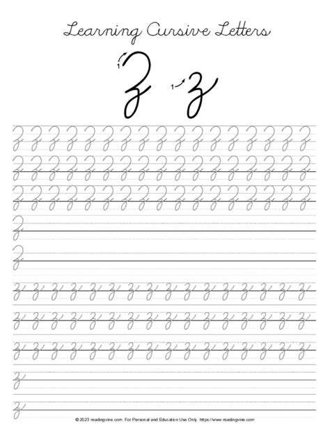 Z In Cursive Writing: Tips For Perfecting The Art Of The Elegant 'Z.